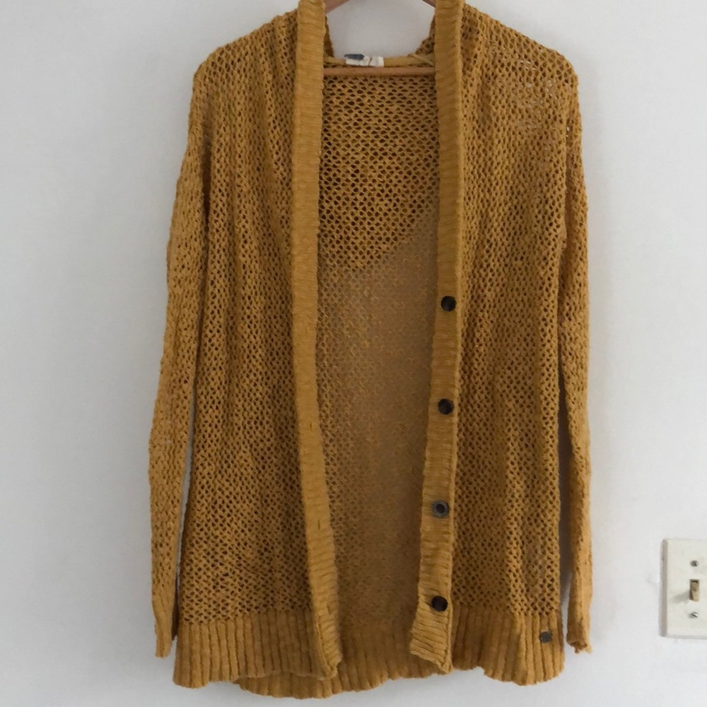 Roxy brand yellow sweater